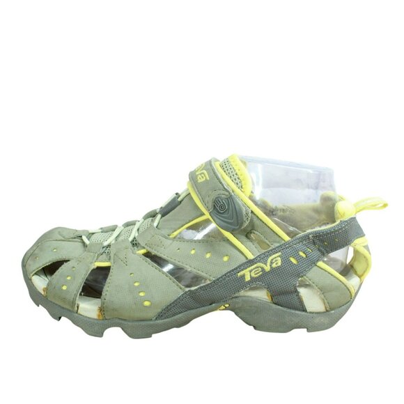 Teva 6944 Mermaid Dozer Gray Nylon Hook & Loop Water Trail Sandals Size 9 - Picture 1 of 9